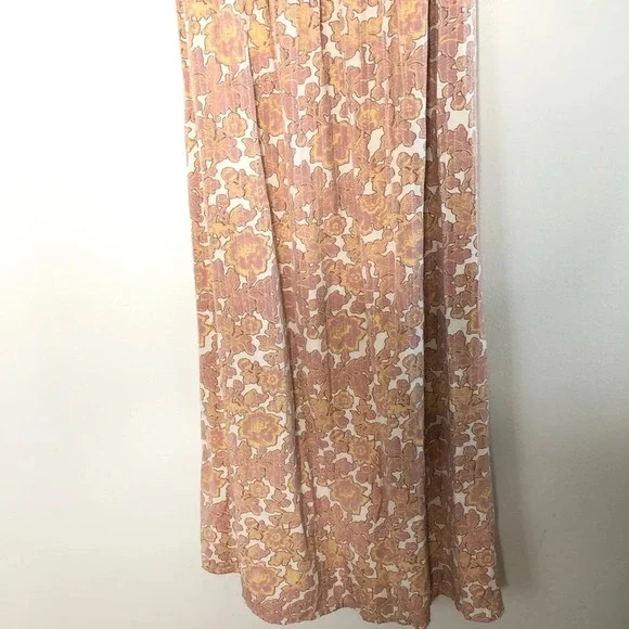 Atelier Rêve Floral Faux Wrap Puff Sleeve Midi Dress Small - Picture 9 of 14